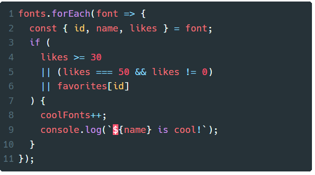 Programovací font Hack